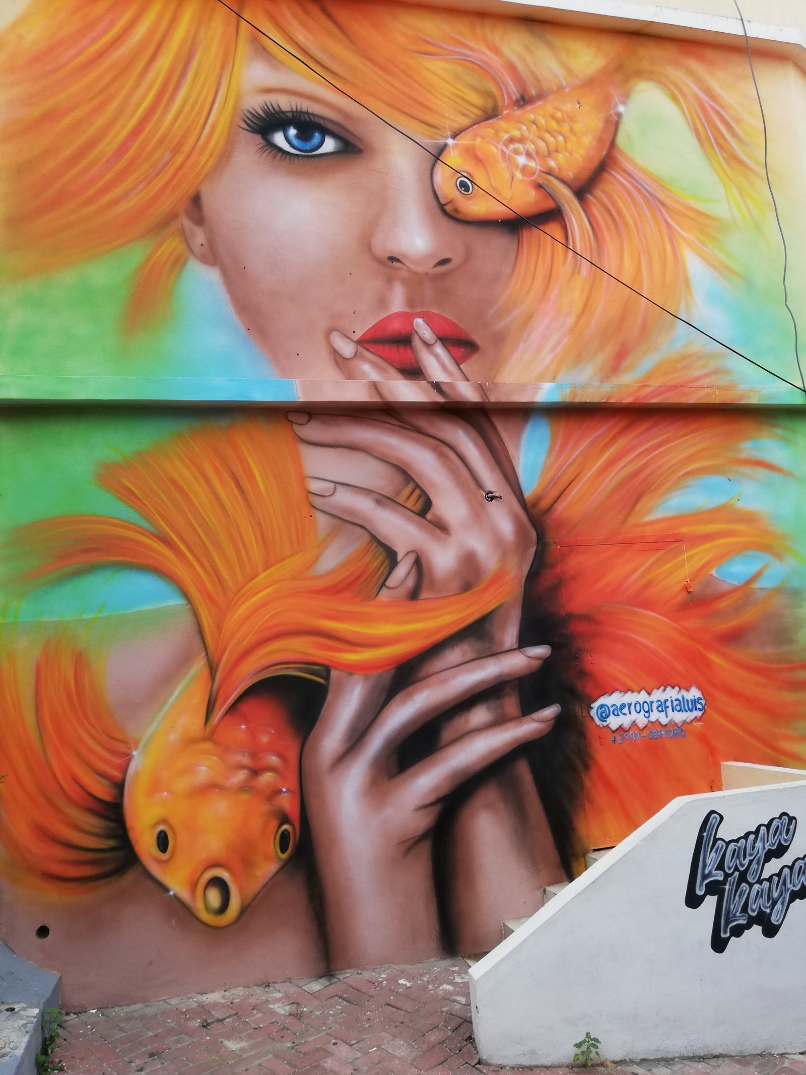 Street art from the Kaya Kaya festival in Otrobanda, Curaçao