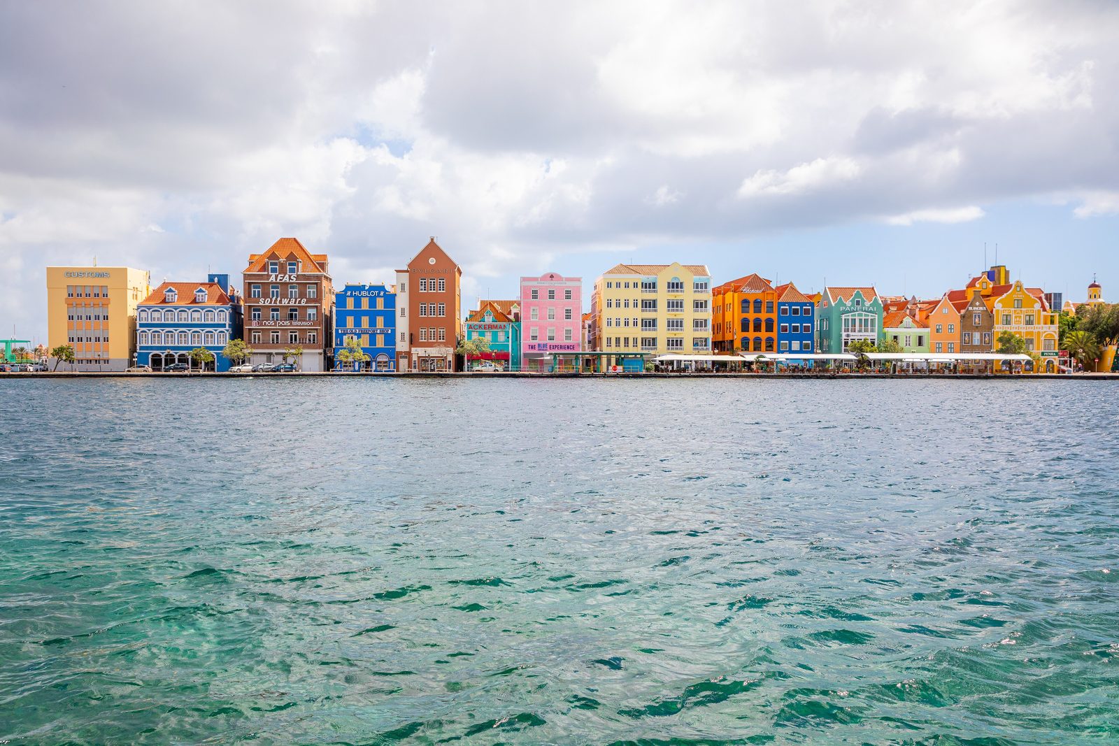 The Punda waterfront skyline seen across St. Anna Bay